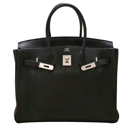 hermes black leather purse|hermes black bag price.